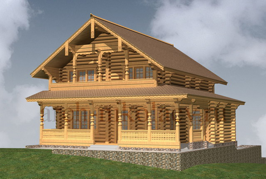 элитный деревянный дом Садко